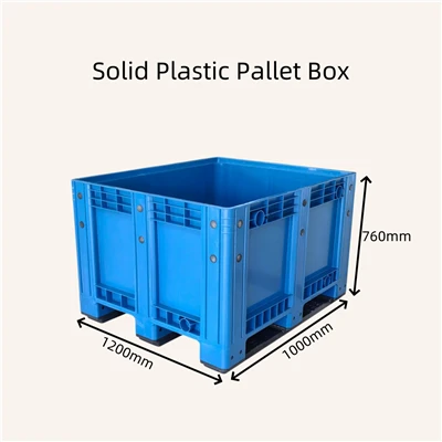 Solid plastik palèt bwat